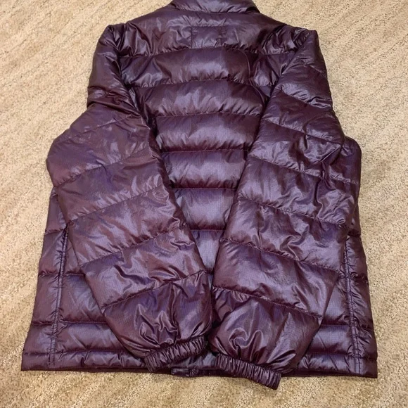 J Crew Jacket Mens Medium Dark Purple Puffer Insulated Coat Outerwear - Picture 16 of 16